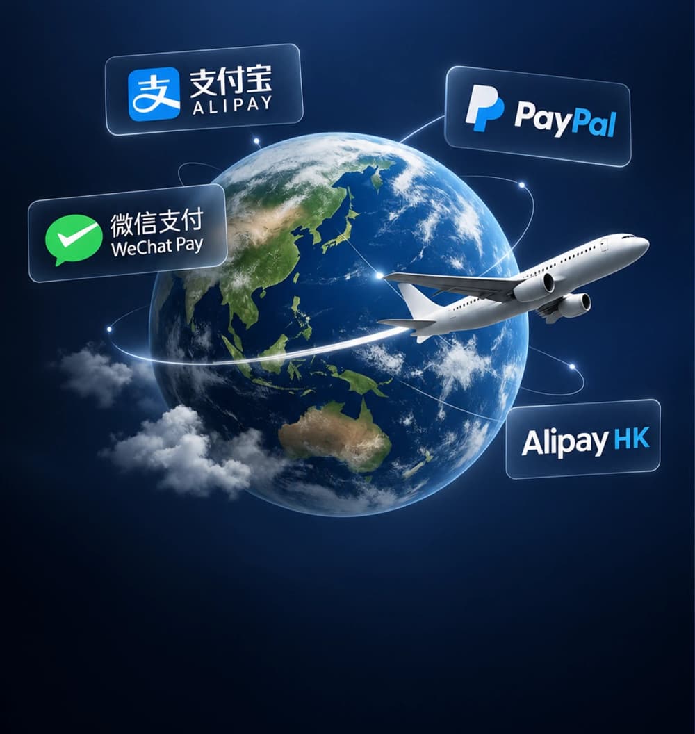 Global payments: PayPal, Alipay and WeChat Pay
