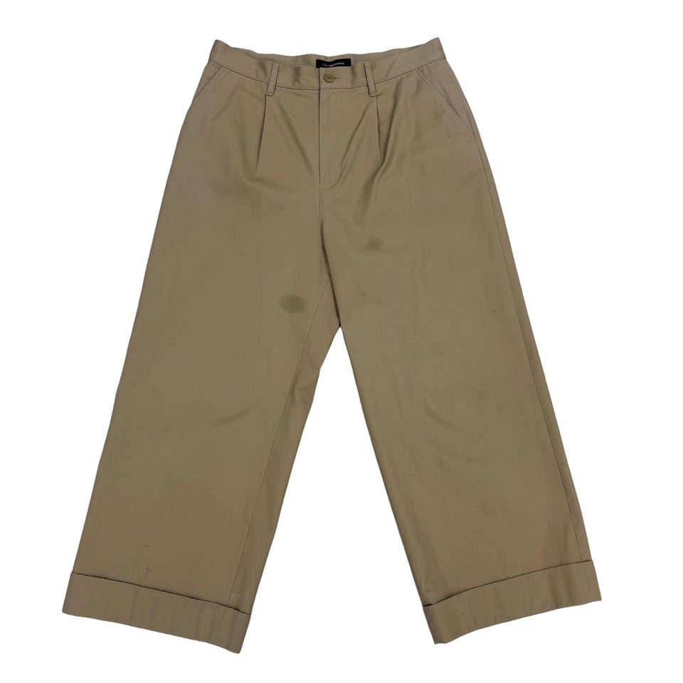 JohnUNDERCOVER Wide Leg Cotton Chino Pants