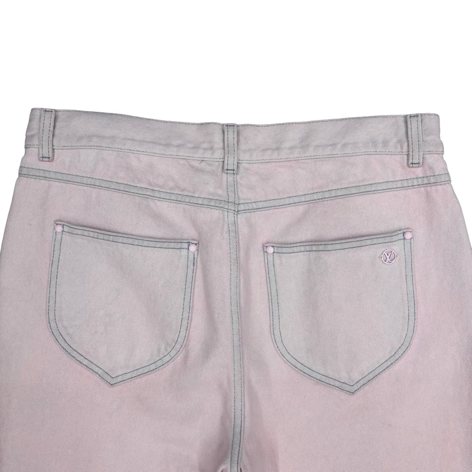 LOUIS VUITTON Light Pink Denim Pants