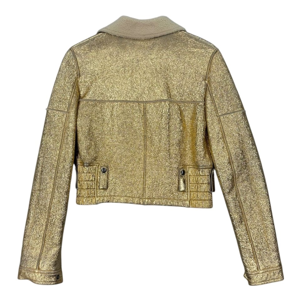 BOTTEGA VENETTA Gold Shimmer Jacket