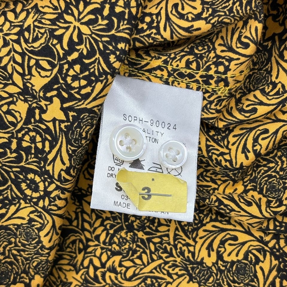 SOPHNET Floral Pattern Long Sleeve Shirt