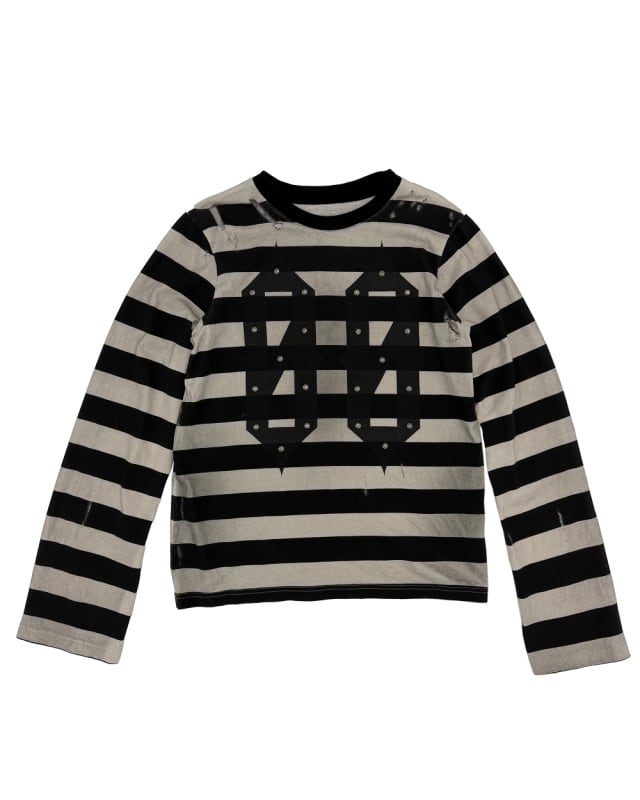 NAKRIN STRIPE LONG SLEEVE WHITE
