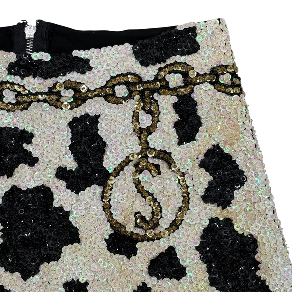 DISCOUNT UNIVERSE Sequin Cow Print Shorts
