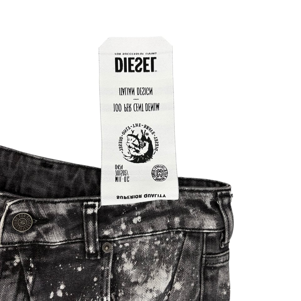 DIESEL Black and White Jeans