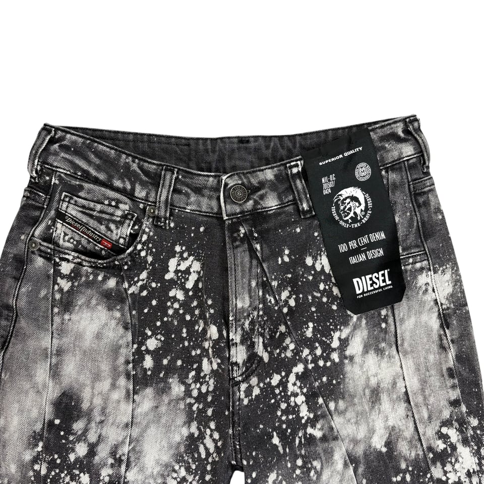 DIESEL Black and White Jeans