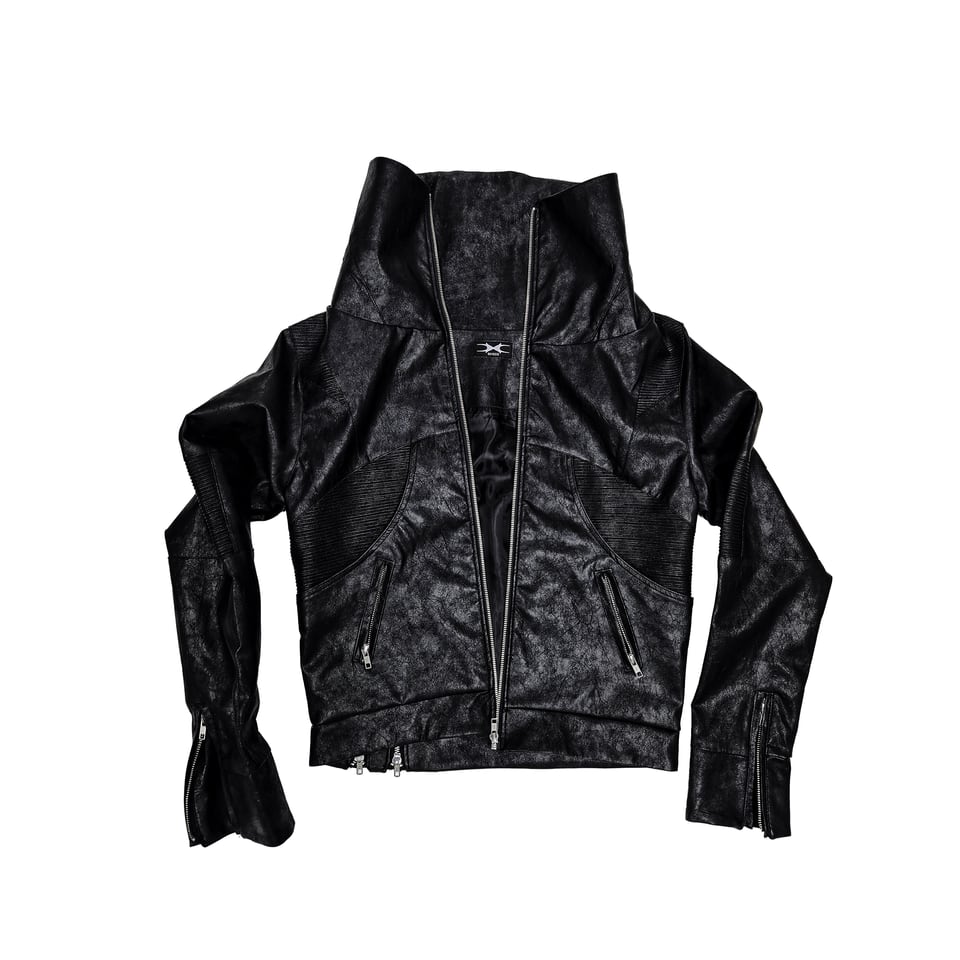 "Creeper" Faux Leather Jacket