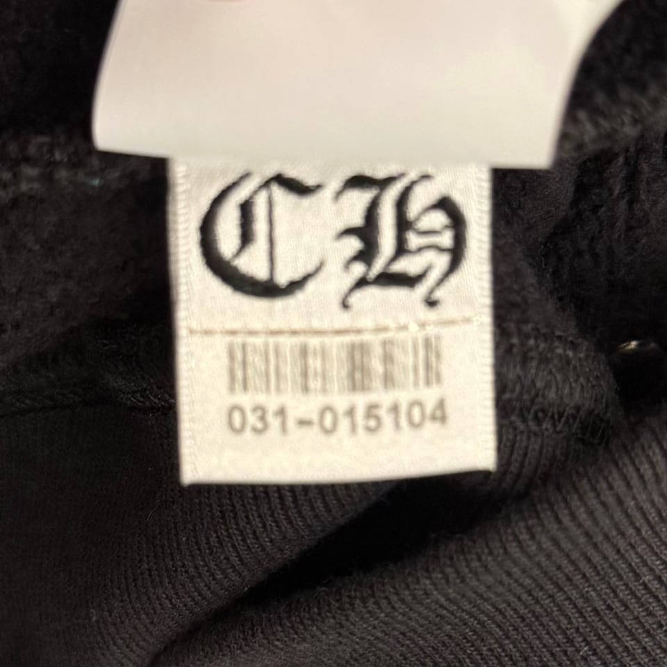 CHROME HEARTS Leather Cross Patch Hoodie