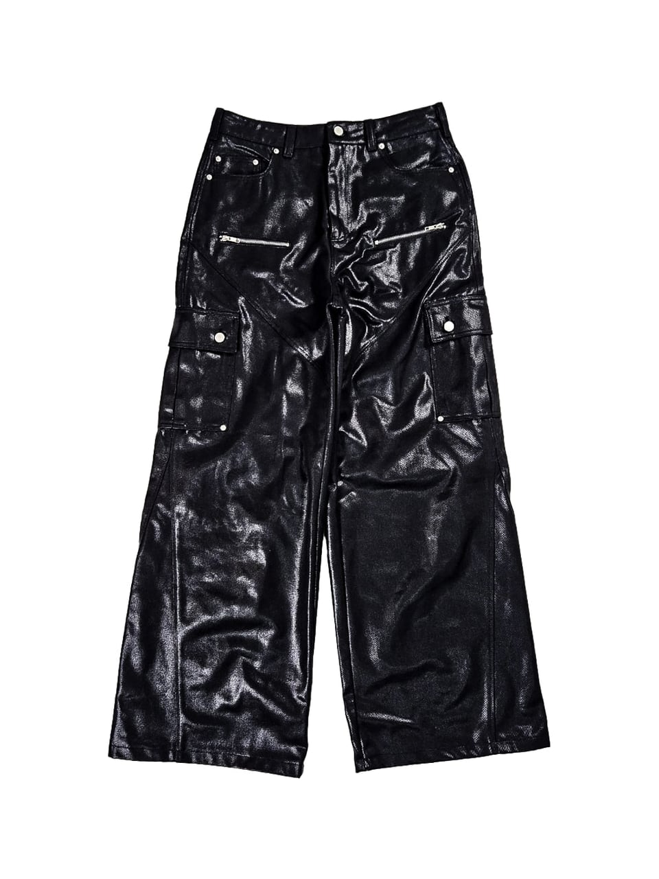 Onyx Coated Denim