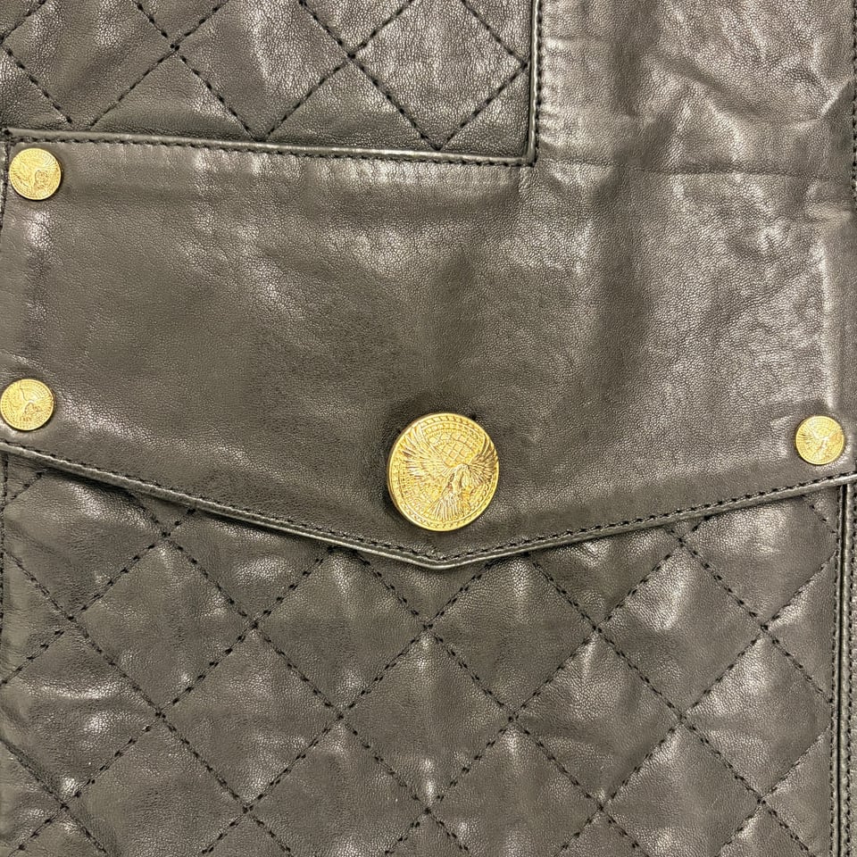 BALMAIN Quilted Leather Vest