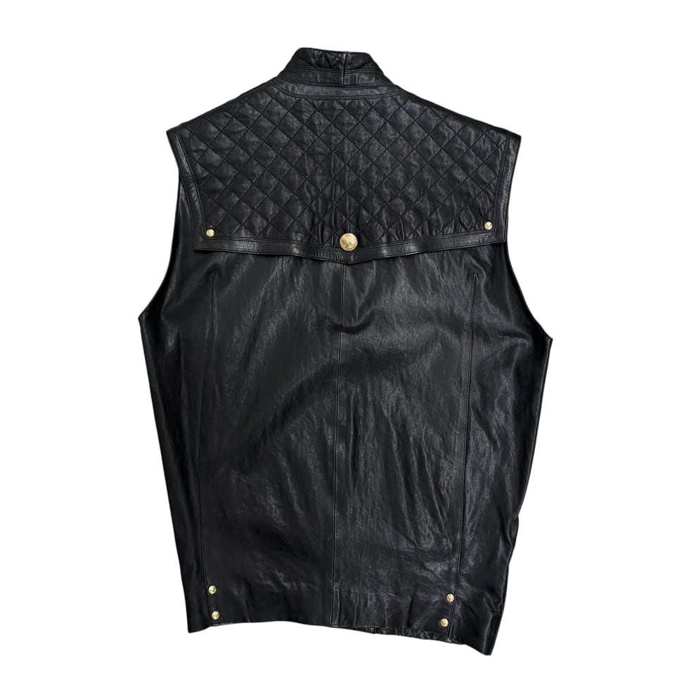 BALMAIN Quilted Leather Vest