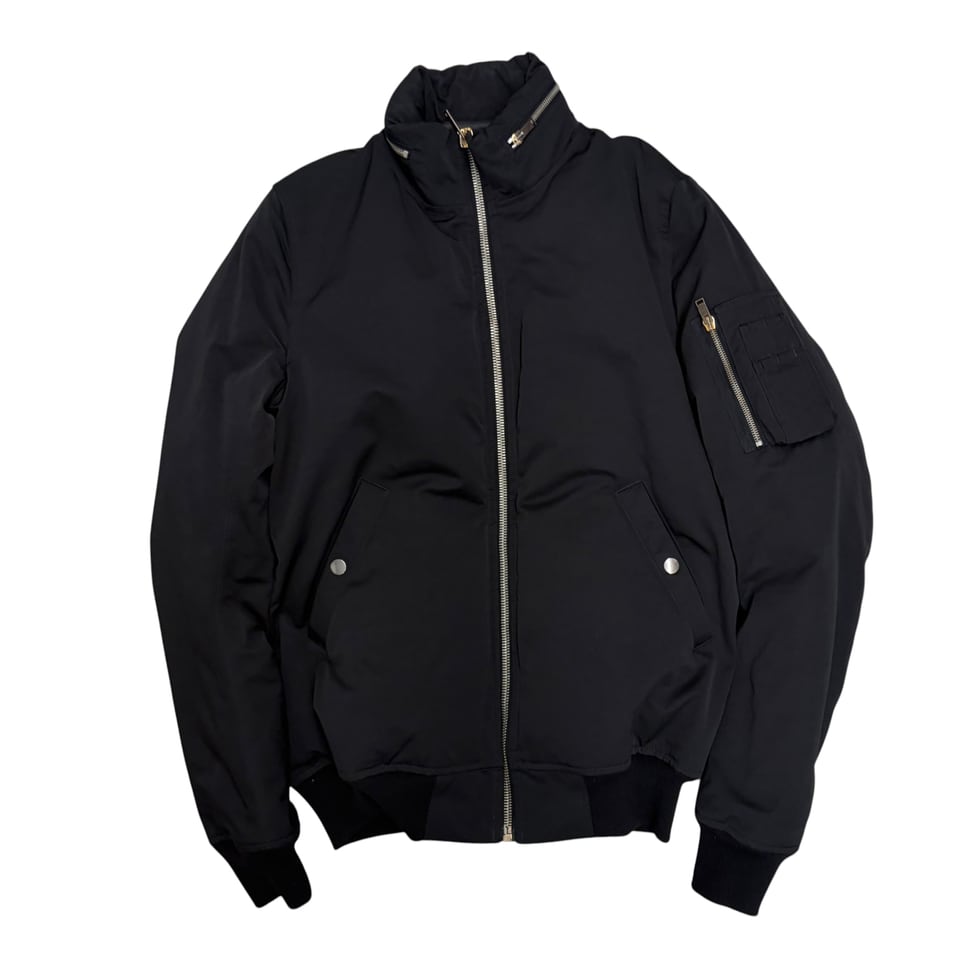RICK OWENS Men's Black Bomber Jacket