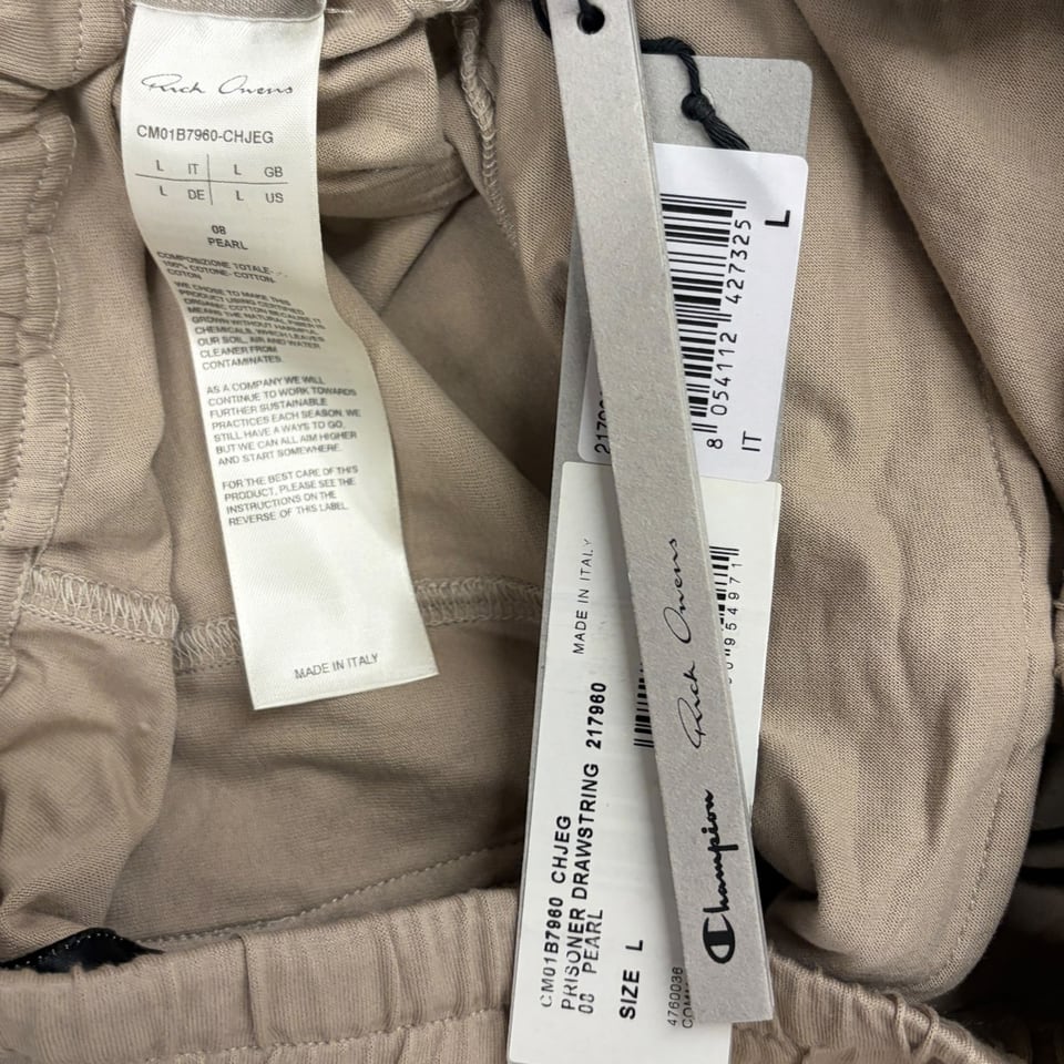 RICK OWENS X CHAMPION Casual Jogger Pants