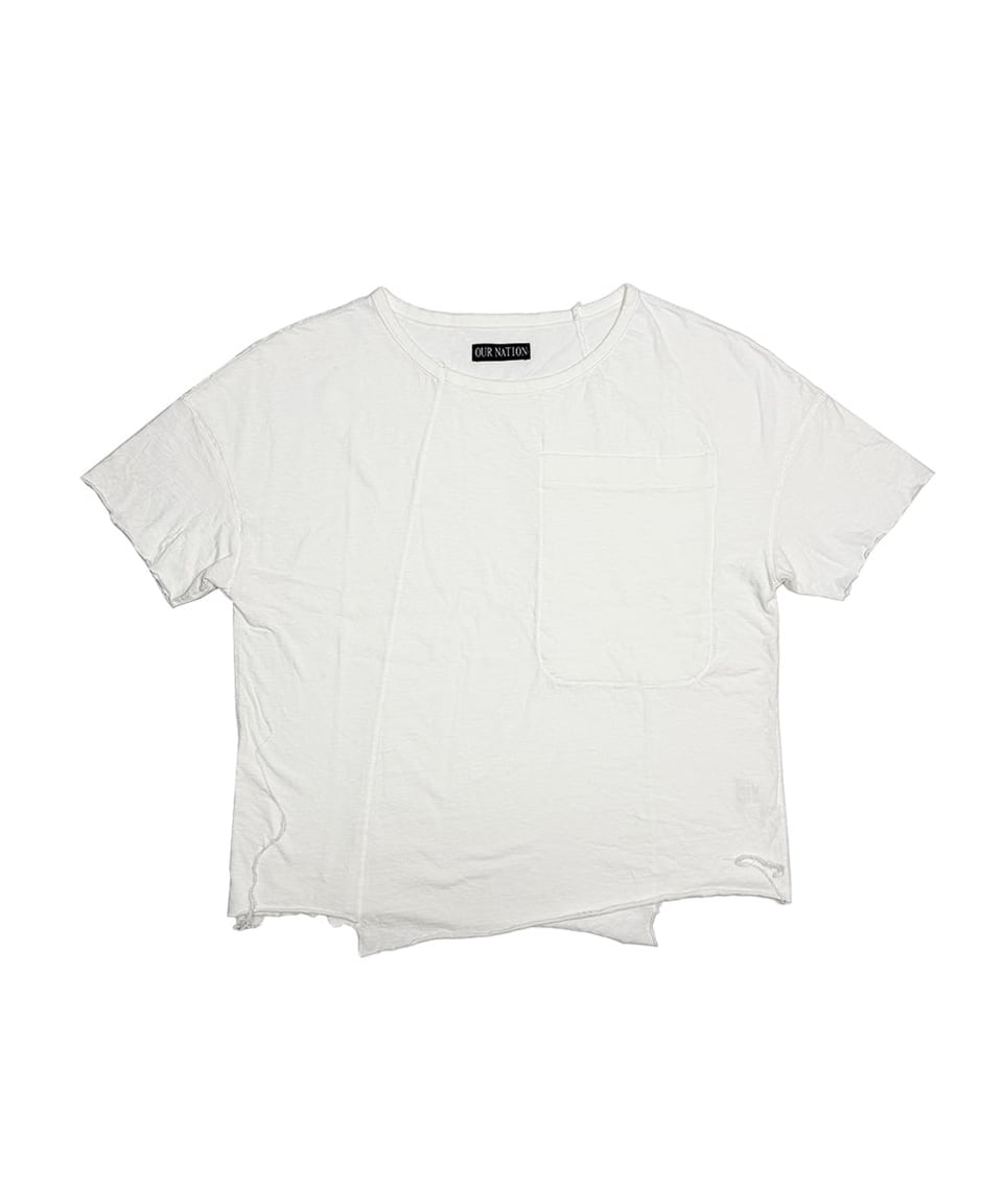 ASYMMETRIC T-SHIRT_WH