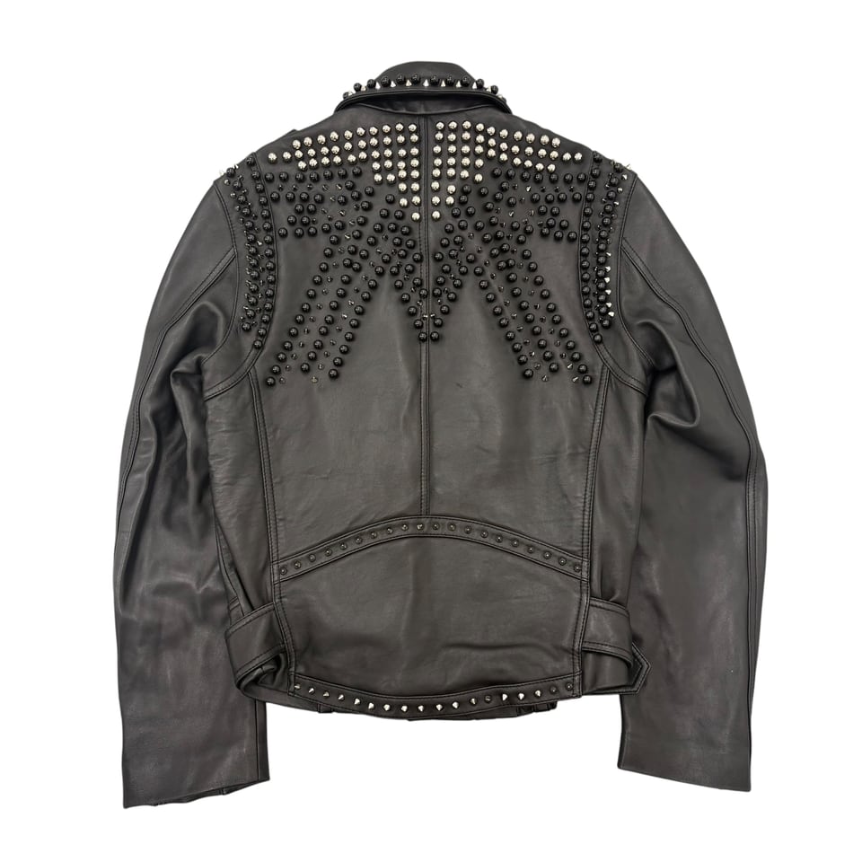MCM Studded Leather Biker Jacket