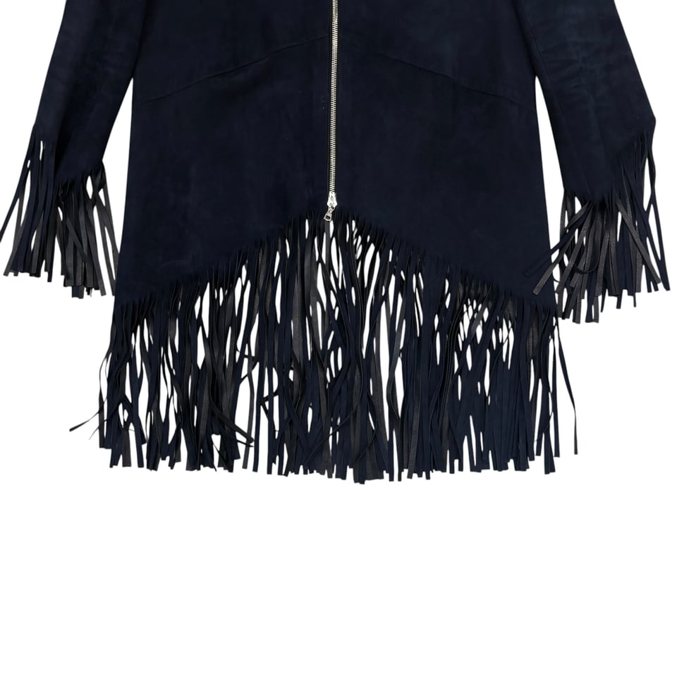 sandro Fringe Suede Jacket