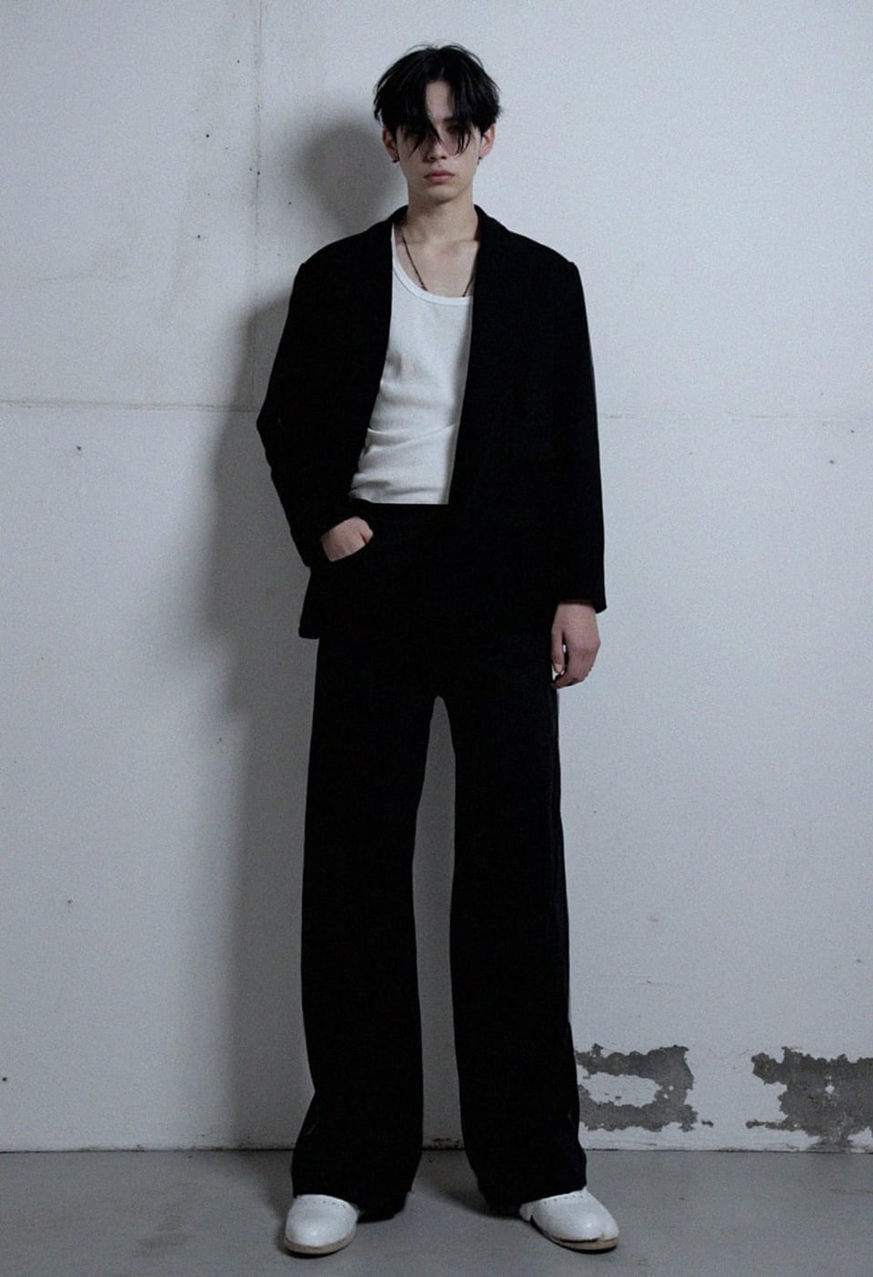 Gabardine cotton pants