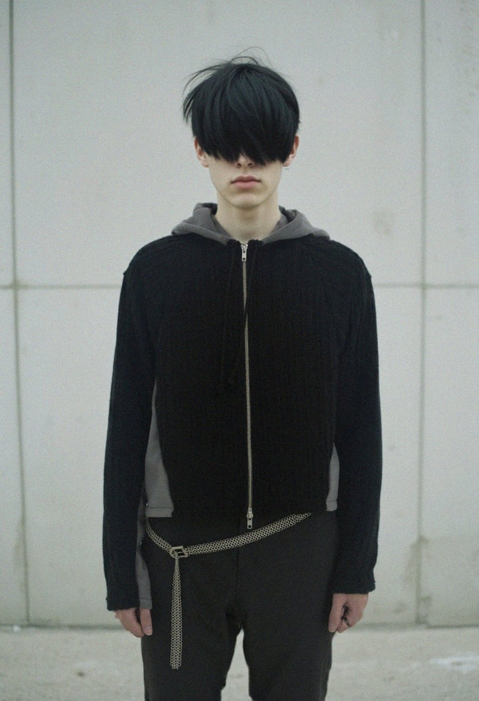 Whale hood zip-up
