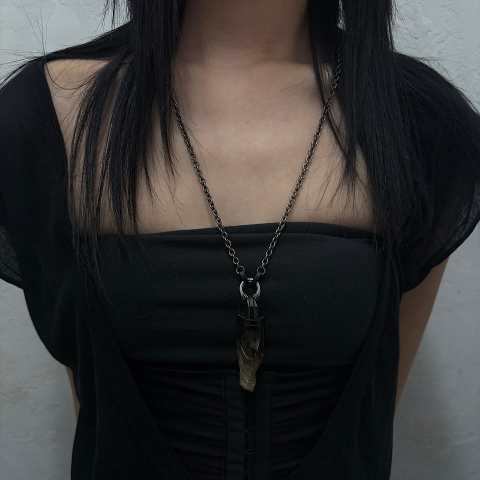 Smoky quartz necklace