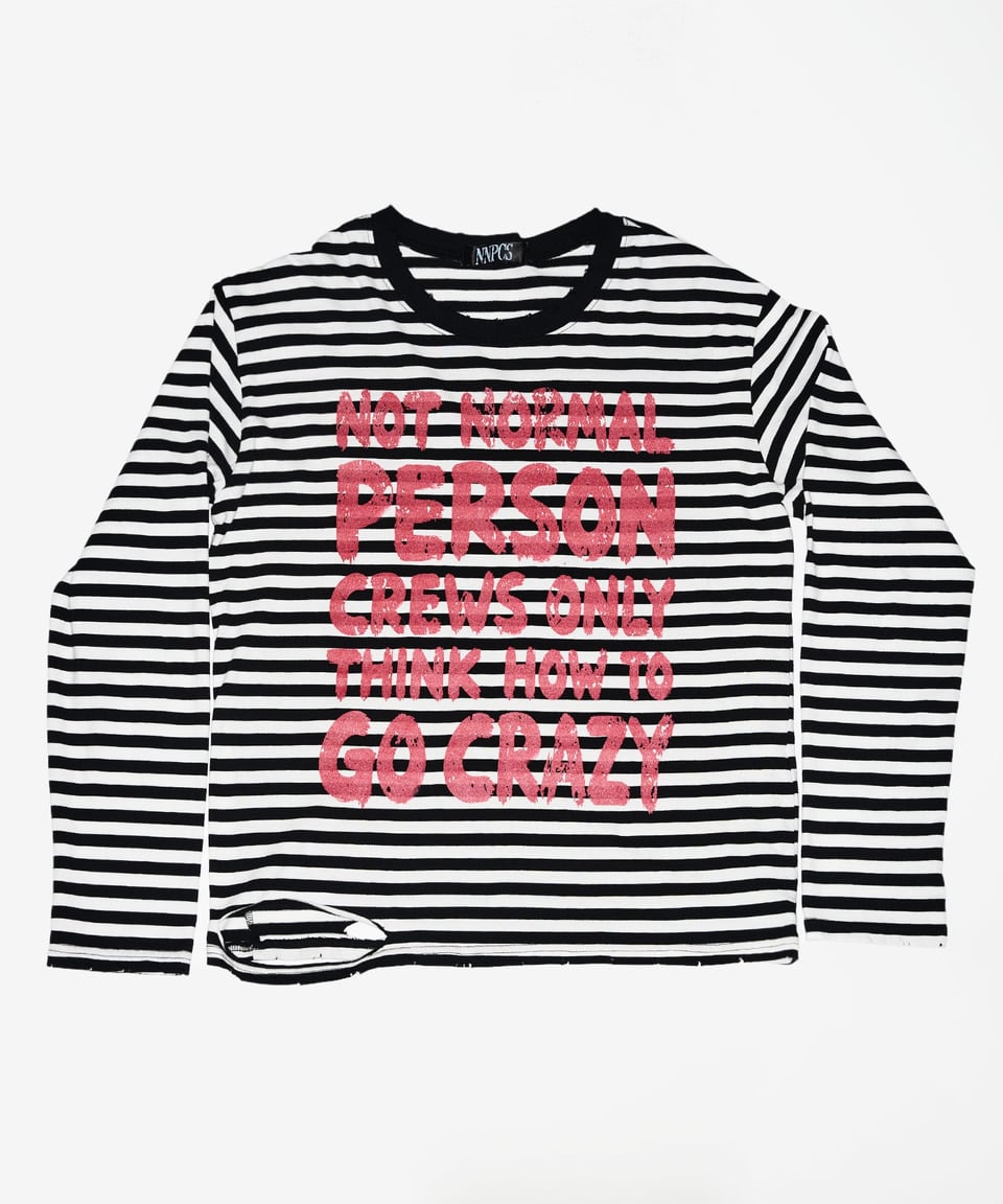 NPC Distressed Stripe Long Sleeve