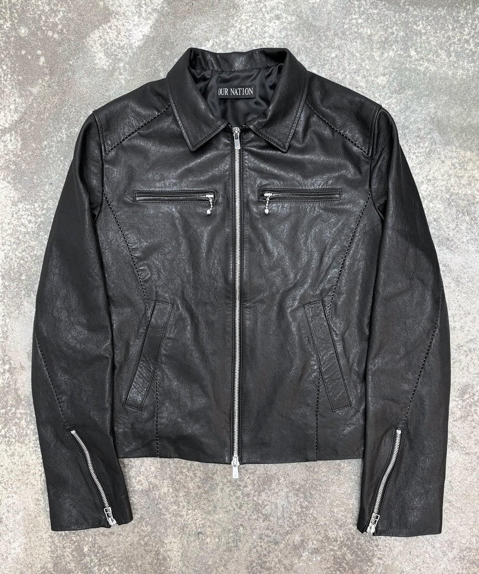 KOMOTO LEATHER JACKET_BK