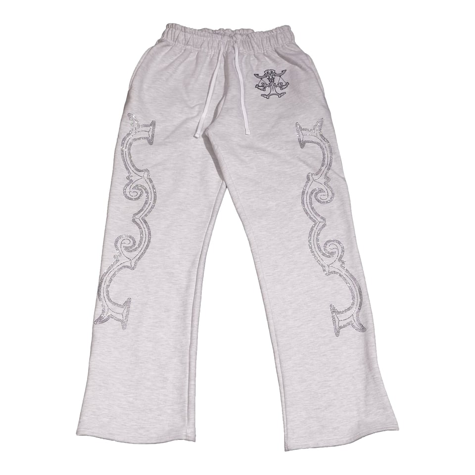 Crystal scale pants (White Melange)