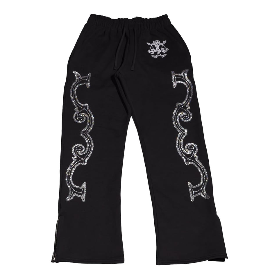 Crystal scale pants (Black)
