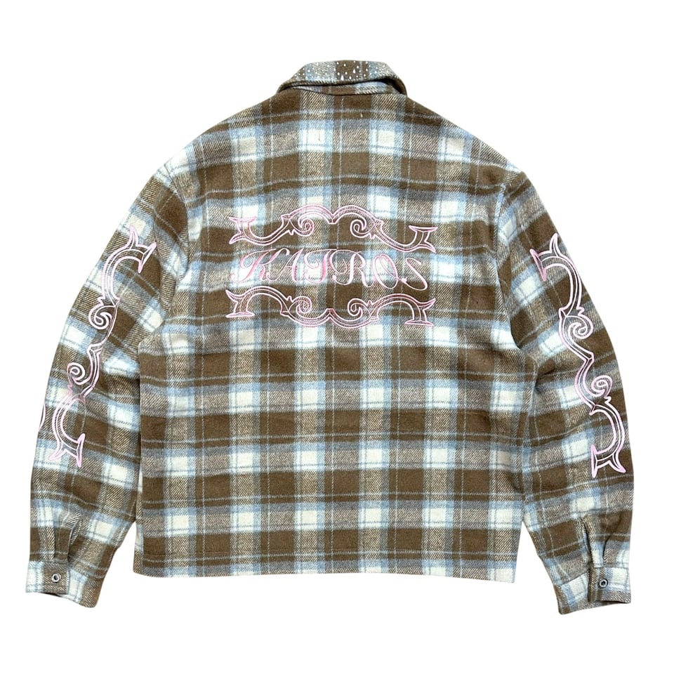 Crystal neck shirt (Brown)