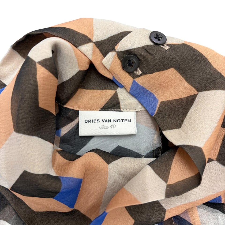 DRIES VAN NOTEN Geometric Pattern Blouse