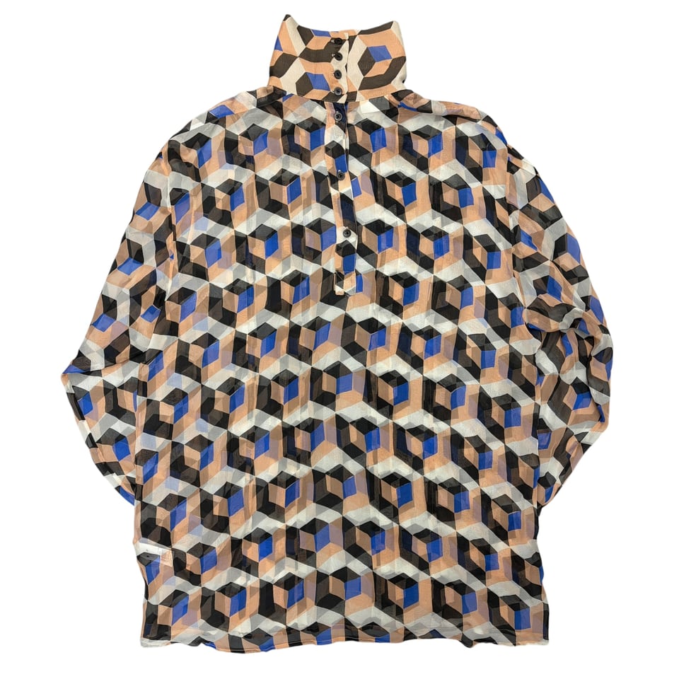 DRIES VAN NOTEN Geometric Pattern Blouse