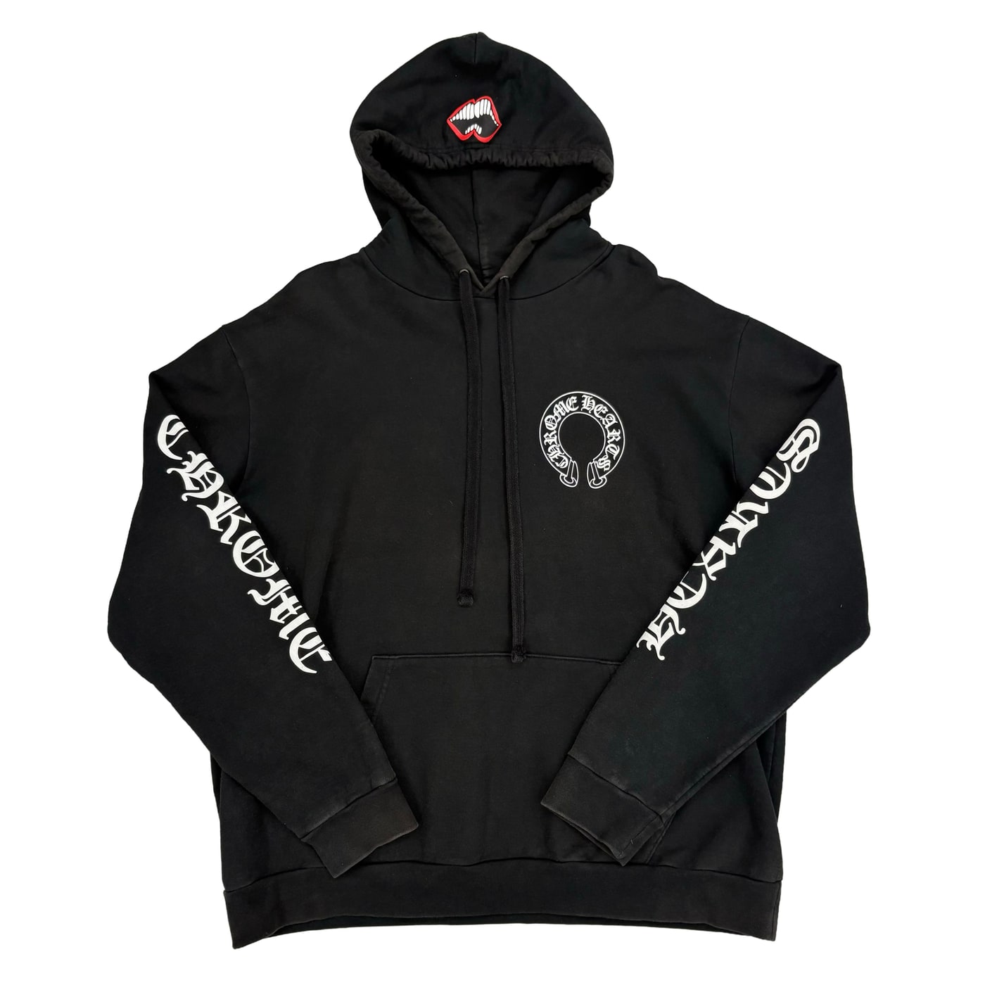 Chrome Hearts x Matty Boy Chomper Horseshoe Hoodie Black 상세 이미지 1