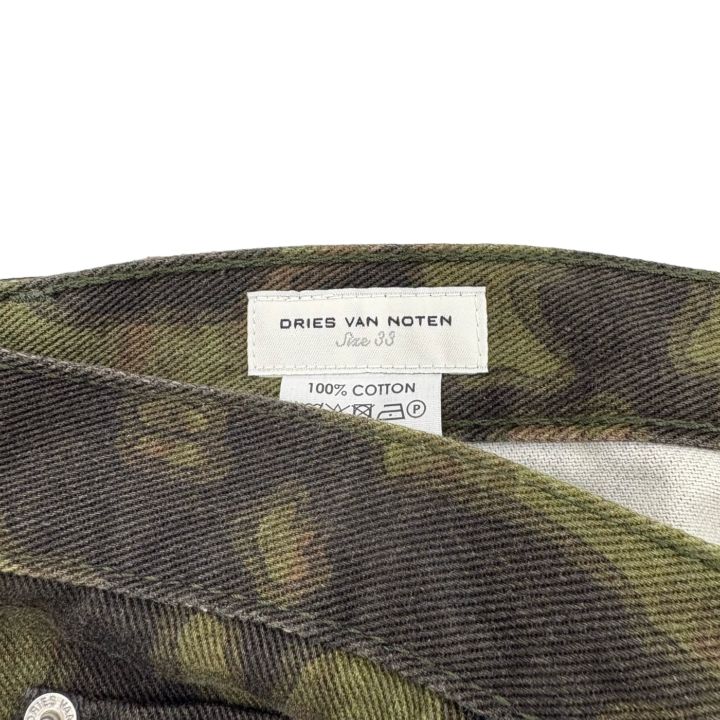 Dries Van Noten Camouflage Pattern Pants 상세 이미지 6