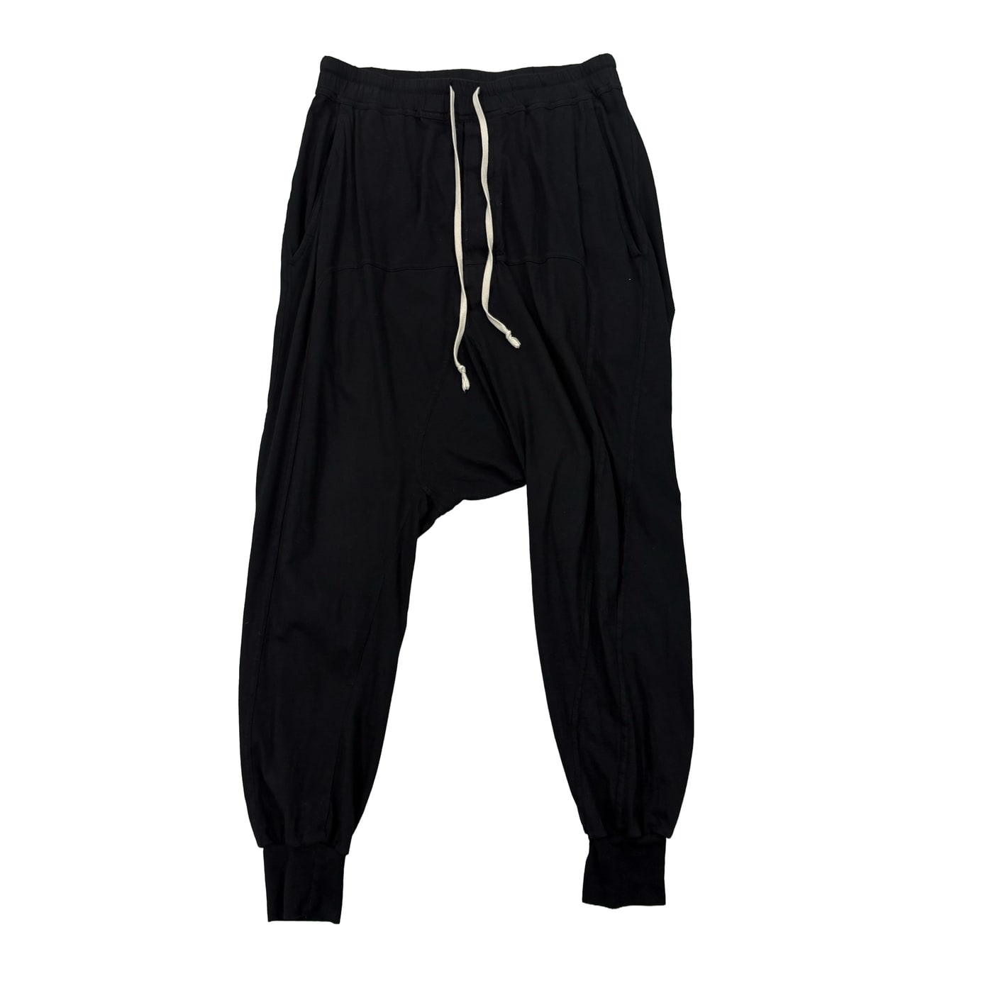 Rick Owens DrkShdw Drawstring Cropped Pants Black 상세 이미지 1