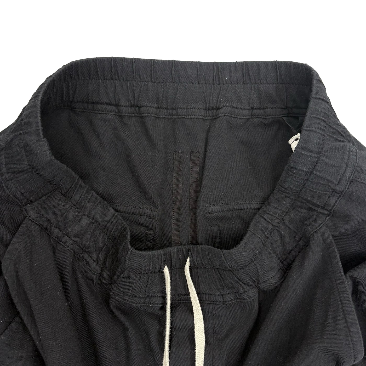 Rick Owens DrkShdw Drawstring Cropped Pants Black 상세 이미지 3