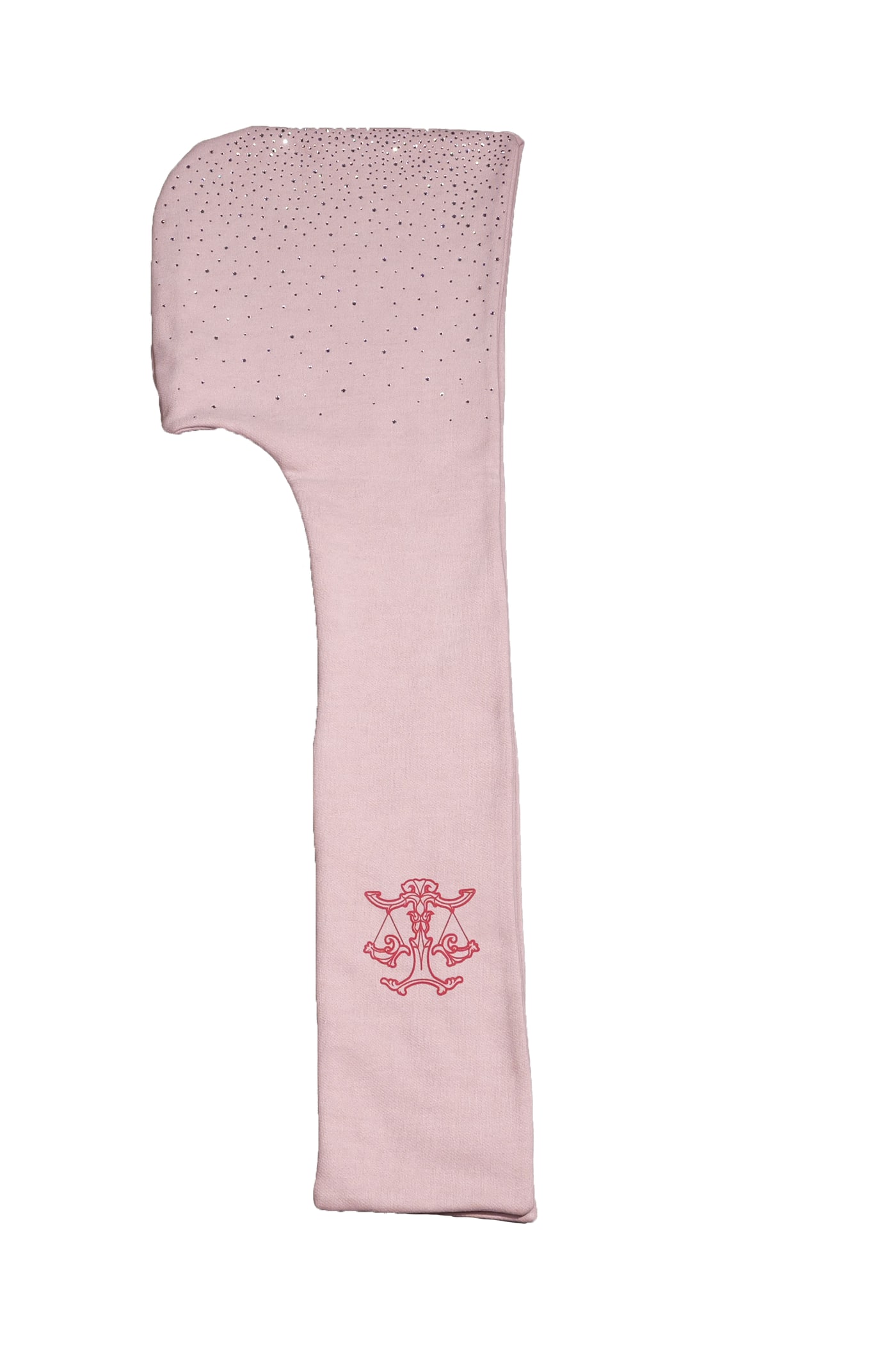 Crystal hooded scarf (Beige Pink) 상세 이미지 1