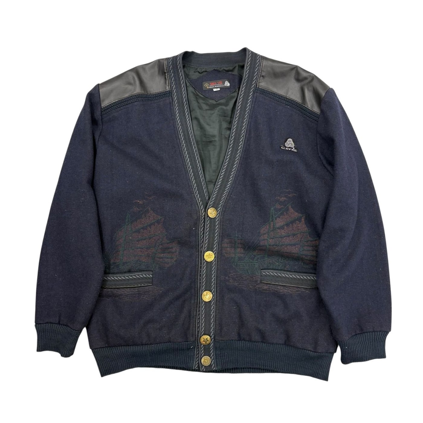 Vintage Wool Commando Cardigan 상세 이미지 1