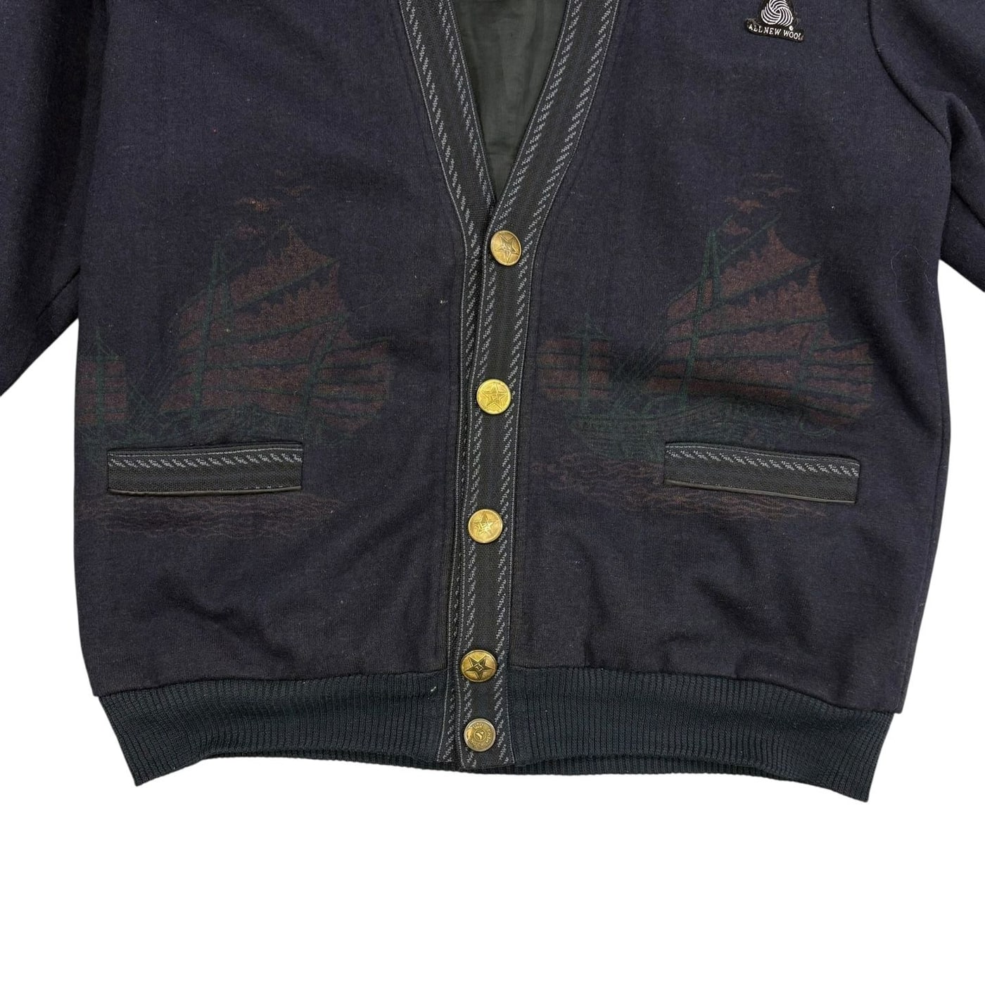 Vintage Wool Commando Cardigan 상세 이미지 4