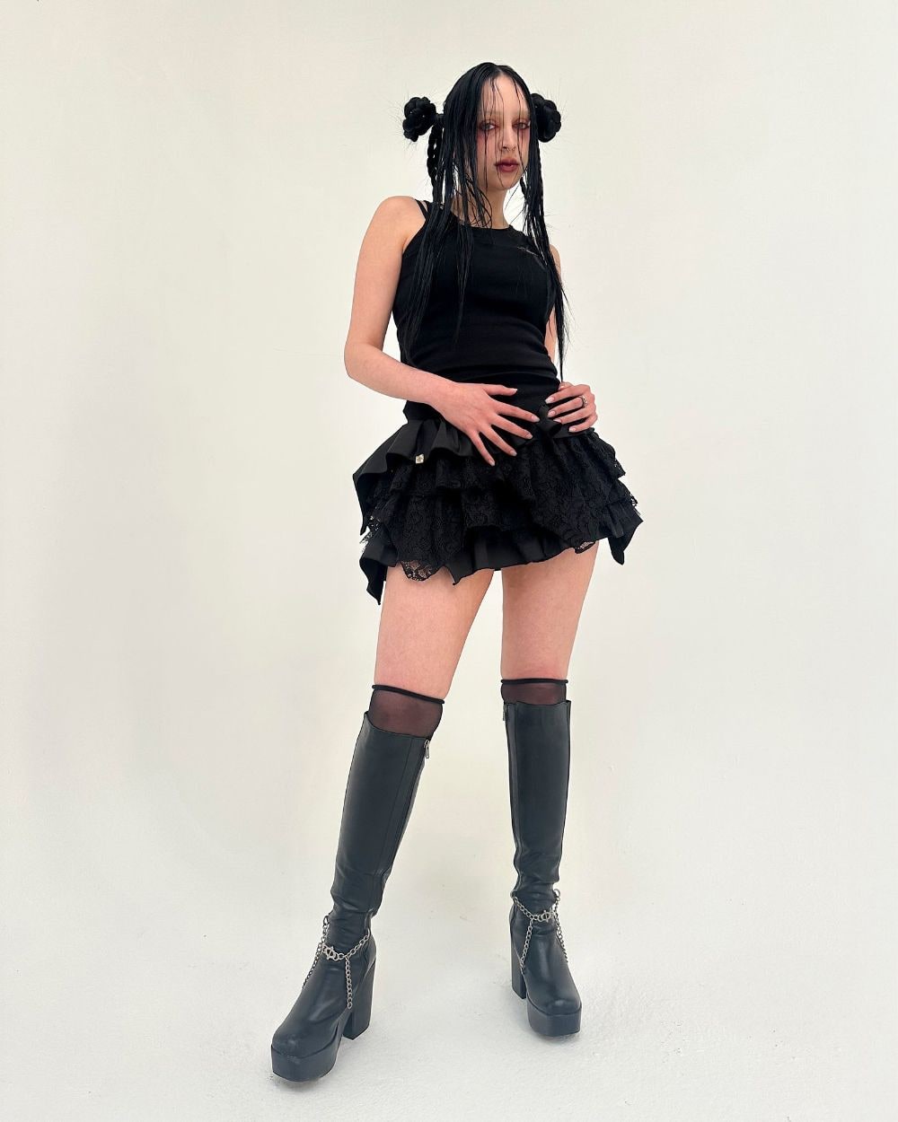 DOLL IN RUINS SKIRT 상세 이미지 2