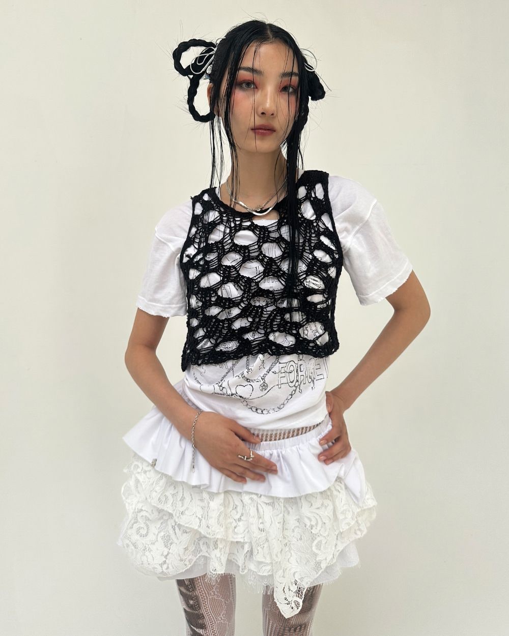 DOLL IN RUINS SKIRT 상세 이미지 4