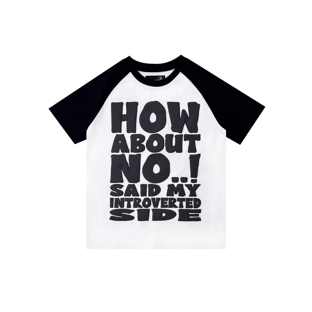 HOW ABOUT NO TEE (BLACK/WHITE) 상세 이미지 1