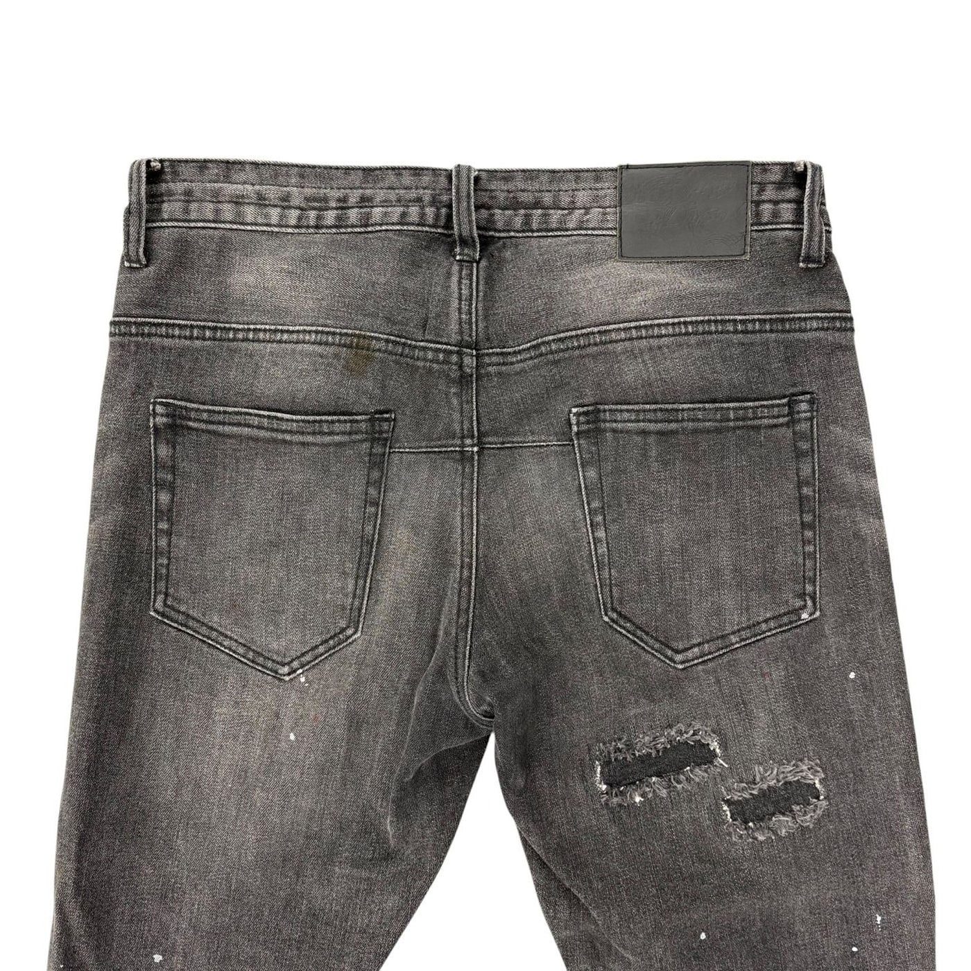NUBER NINE X LOVELESS Distressed Black Jeans 상세 이미지 5