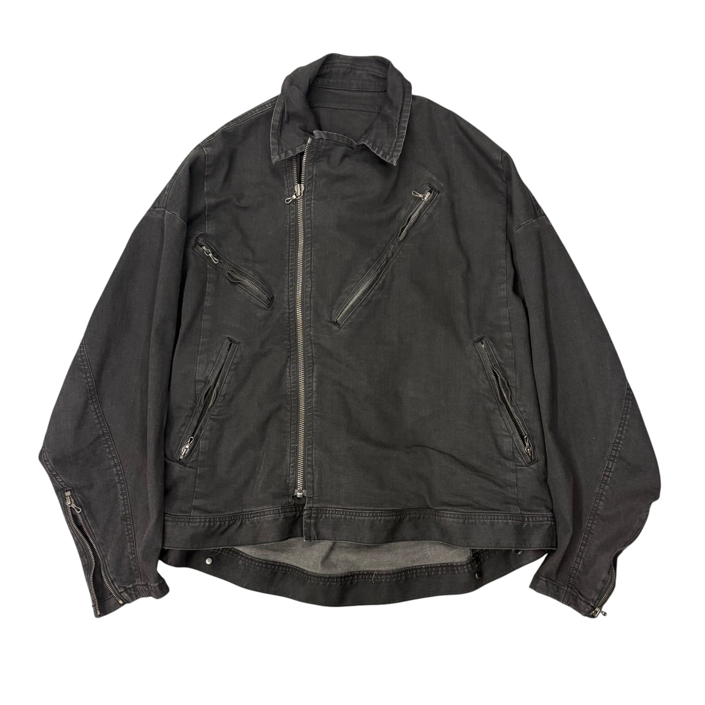 JULIUS Black Denim Rider Jacket 상세 이미지 1