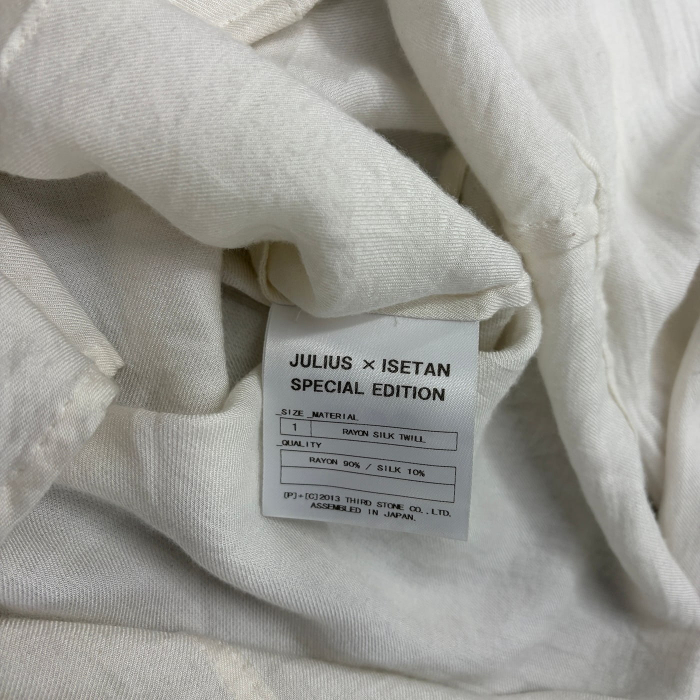JULIUS X ISETAN SILK TWILL Shirt 상세 이미지 5