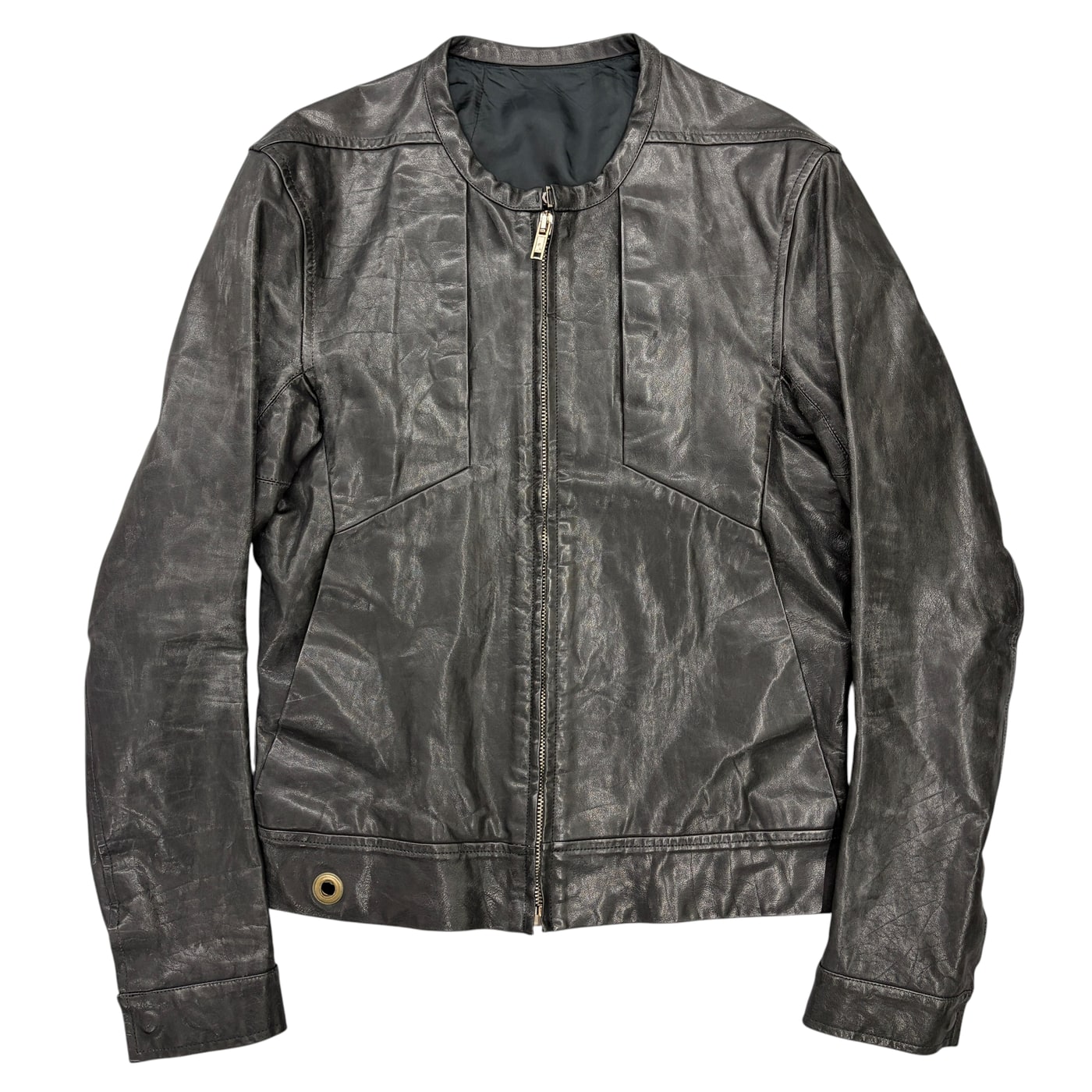 RICK OWENS Leather Jacket 상세 이미지 1