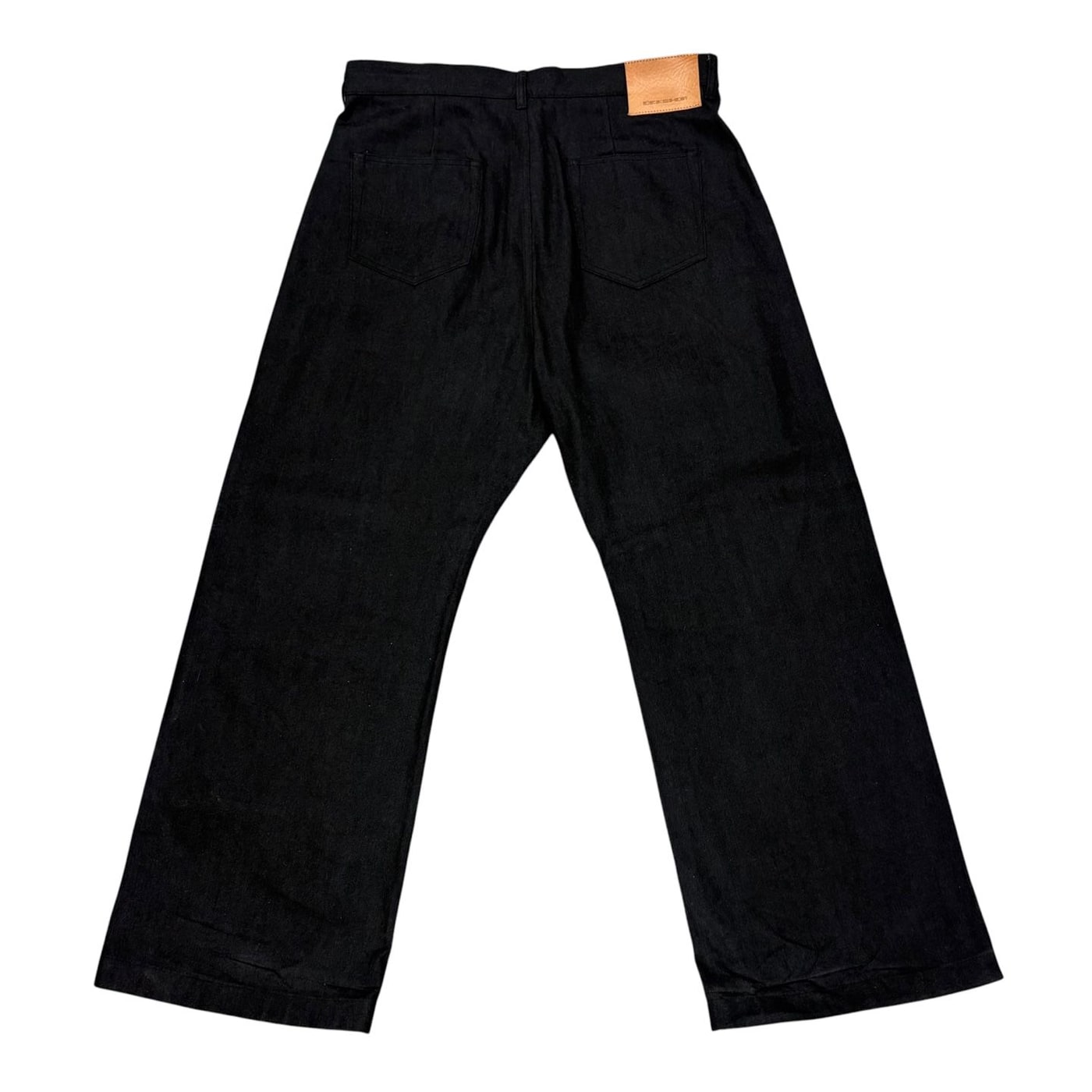 RICK OWENS Wide Leg Selvedge Denim 상세 이미지 1