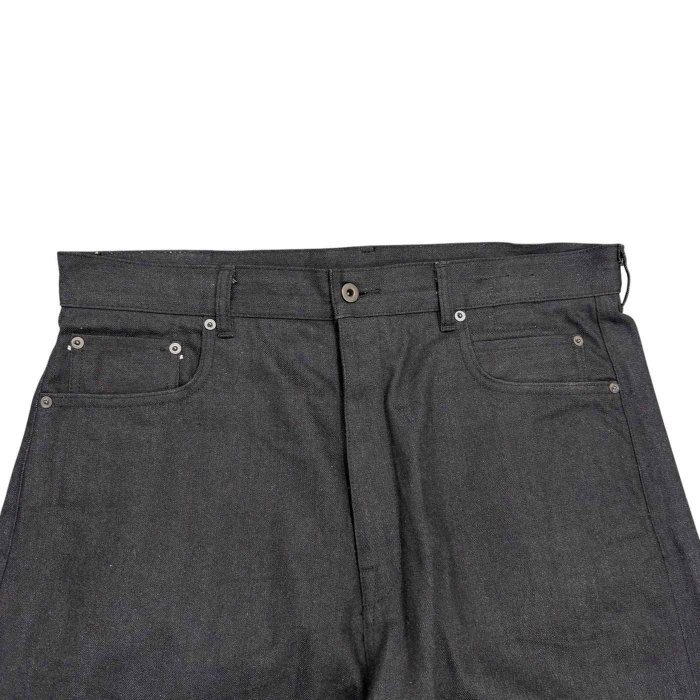 RICK OWENS Wide Leg Selvedge Denim 상세 이미지 2