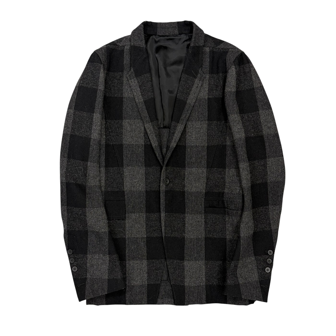 RICK OWENS Plaid Blazer 상세 이미지 1