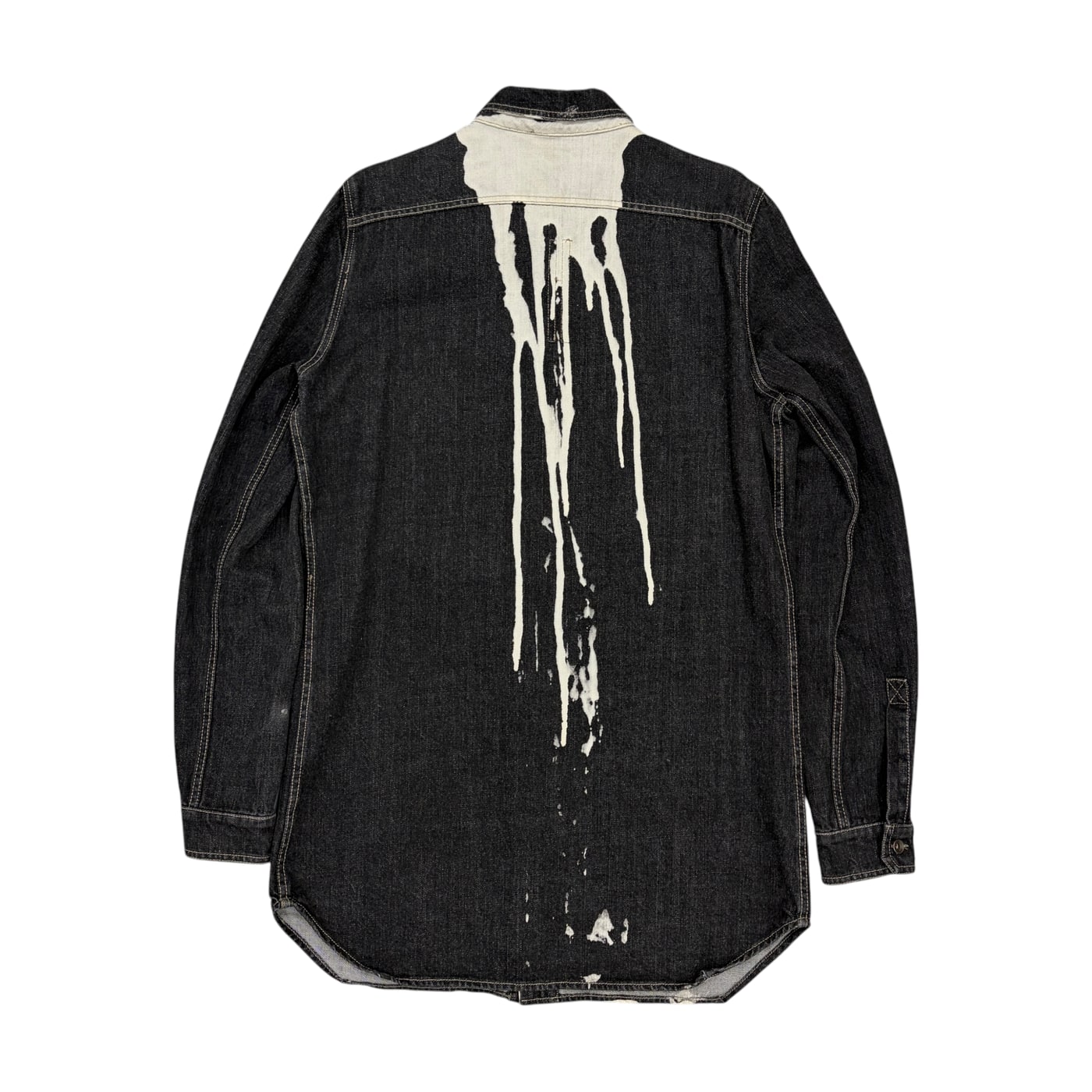 RICK OWENS Abstract Print Denim Jacket 상세 이미지 2