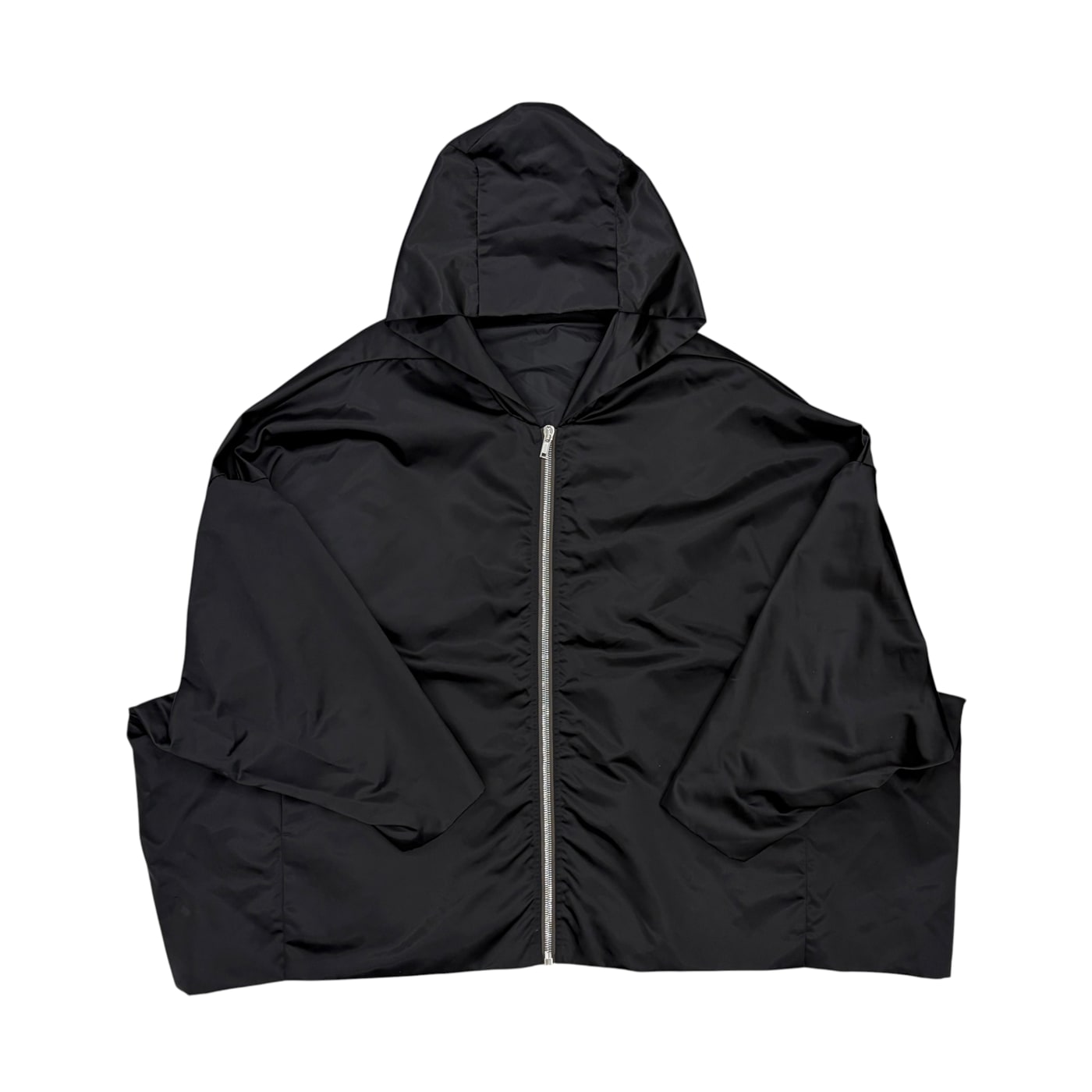 RICK OWENS Black Hooded Jacket 상세 이미지 1