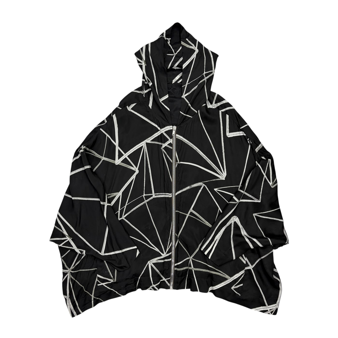 RICK OWENS Abstract Pattern Hooded Jacket 상세 이미지 1