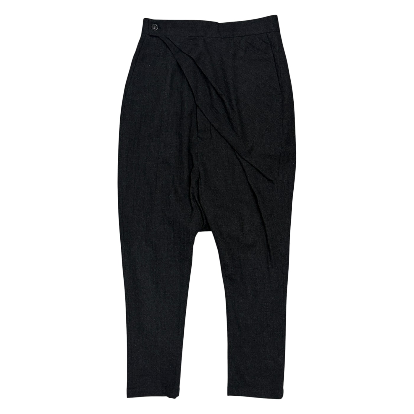 RICK OWENS Black Cropped Pants 상세 이미지 1